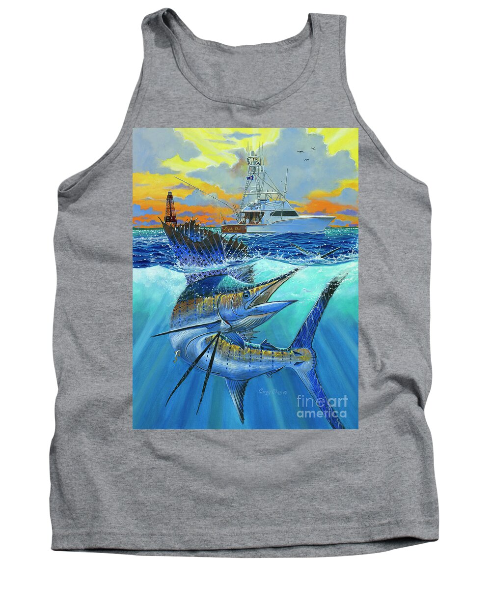 Sailfish Tank Top featuring the painting Reef Cup 2017 by Carey Chen
