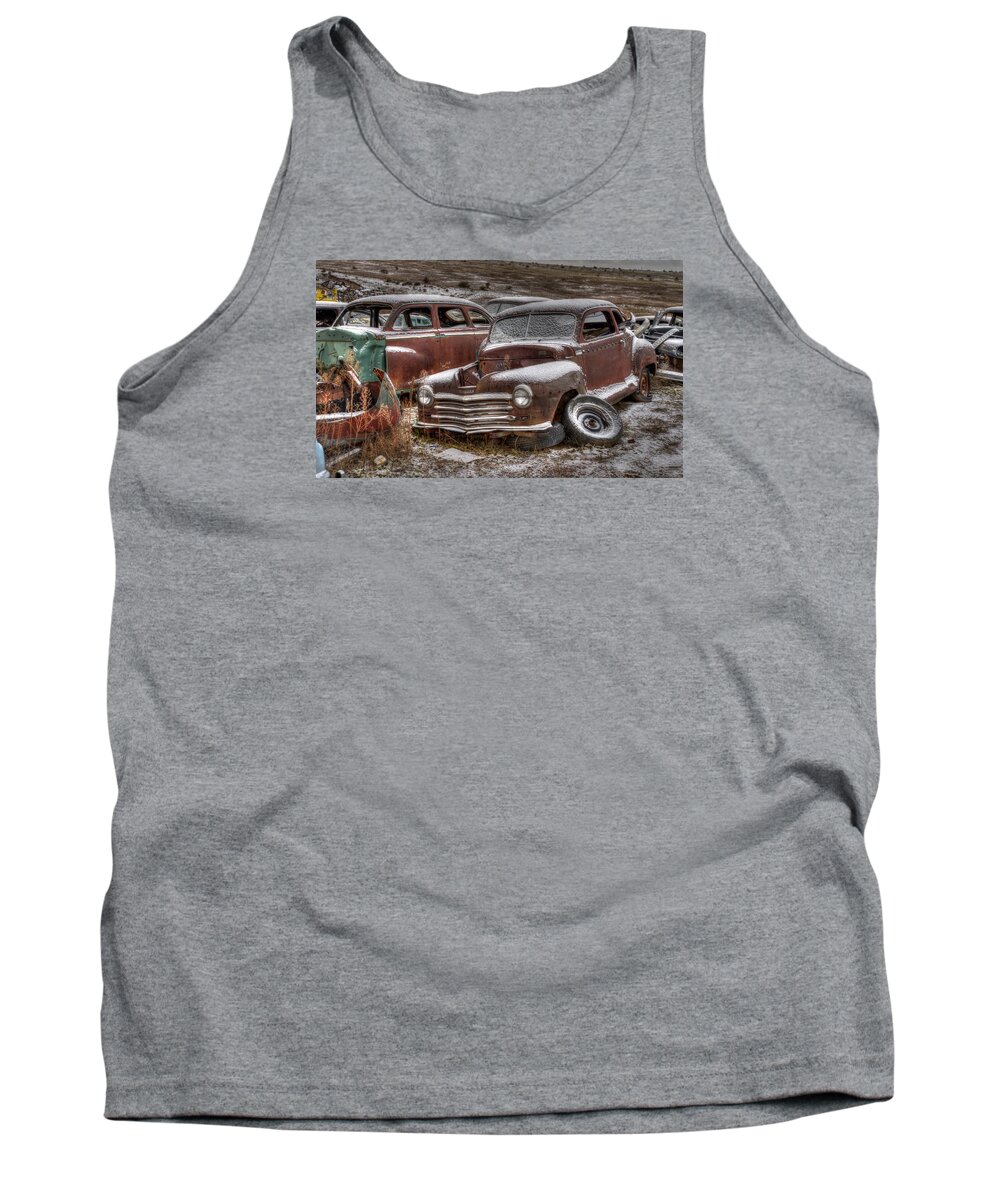 Salvage Yard Tank Top featuring the photograph Resting by Craig Incardone