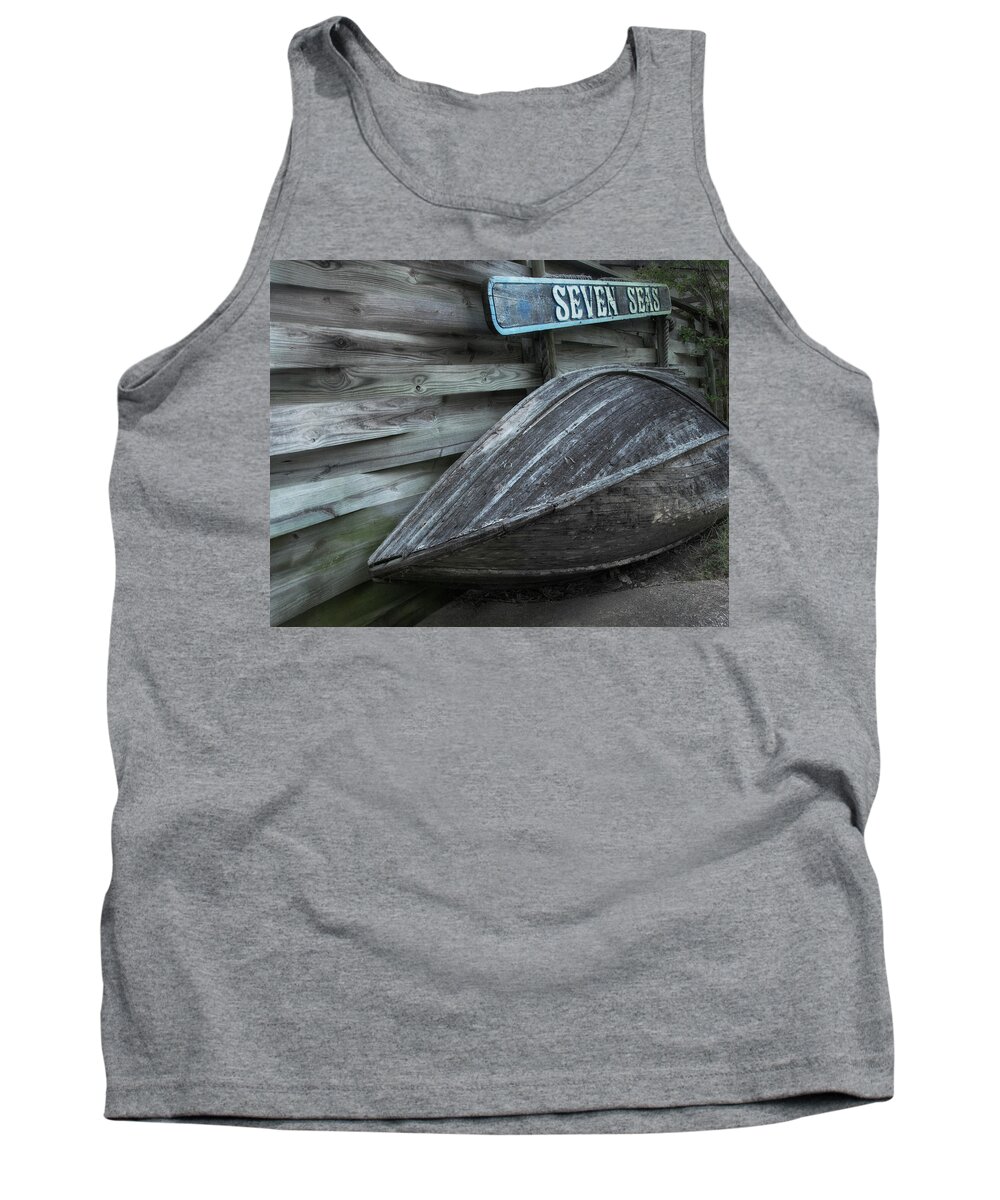 Boat Tank Top featuring the photograph Retired From the Seven Seas by Mitch Spence