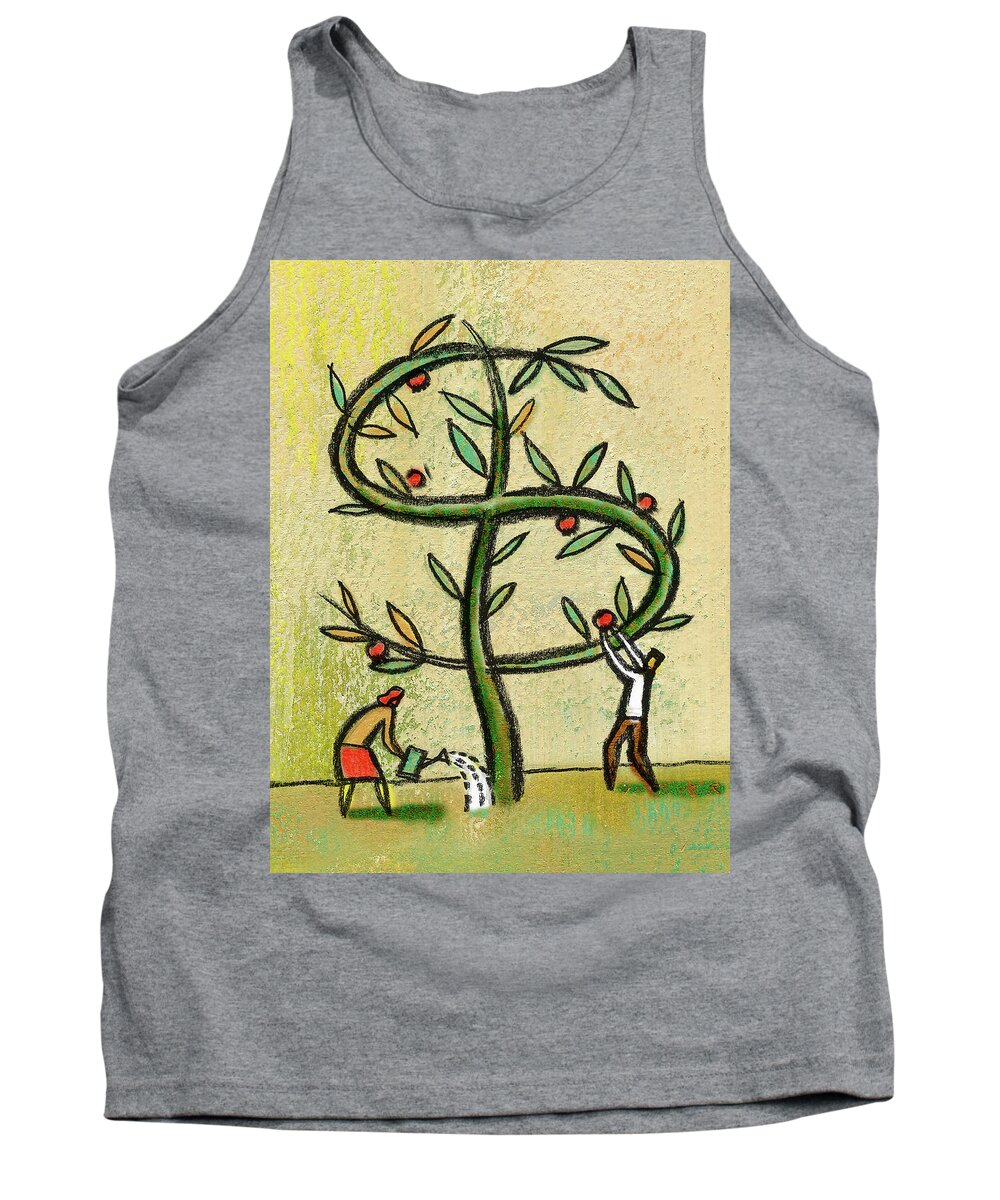  Growing Growth Heterosexual Couple Holding Illustration Initiative Investing Investment Investor Man Mid Adult Mid Adult Couple Mid Adult Men Mid Adult Women Money Money Tree Motivation Nurture Outdoors People Personal Finance Possibility Potential Profit Progress Responsibility Retirement Revenue Reward Side View Standing Symbol Tending Together Two People Vertical Water Watering Watering Can Wealth Woman Working Together Worth 30's Accomplishment Accountable Advancement Aspire Cash Tank Top featuring the painting Revenue by Leon Zernitsky