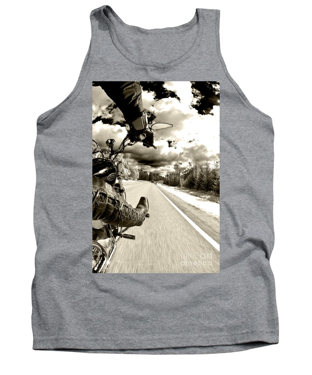 Harley Tank Top featuring the photograph Ride to Live by Micah May
