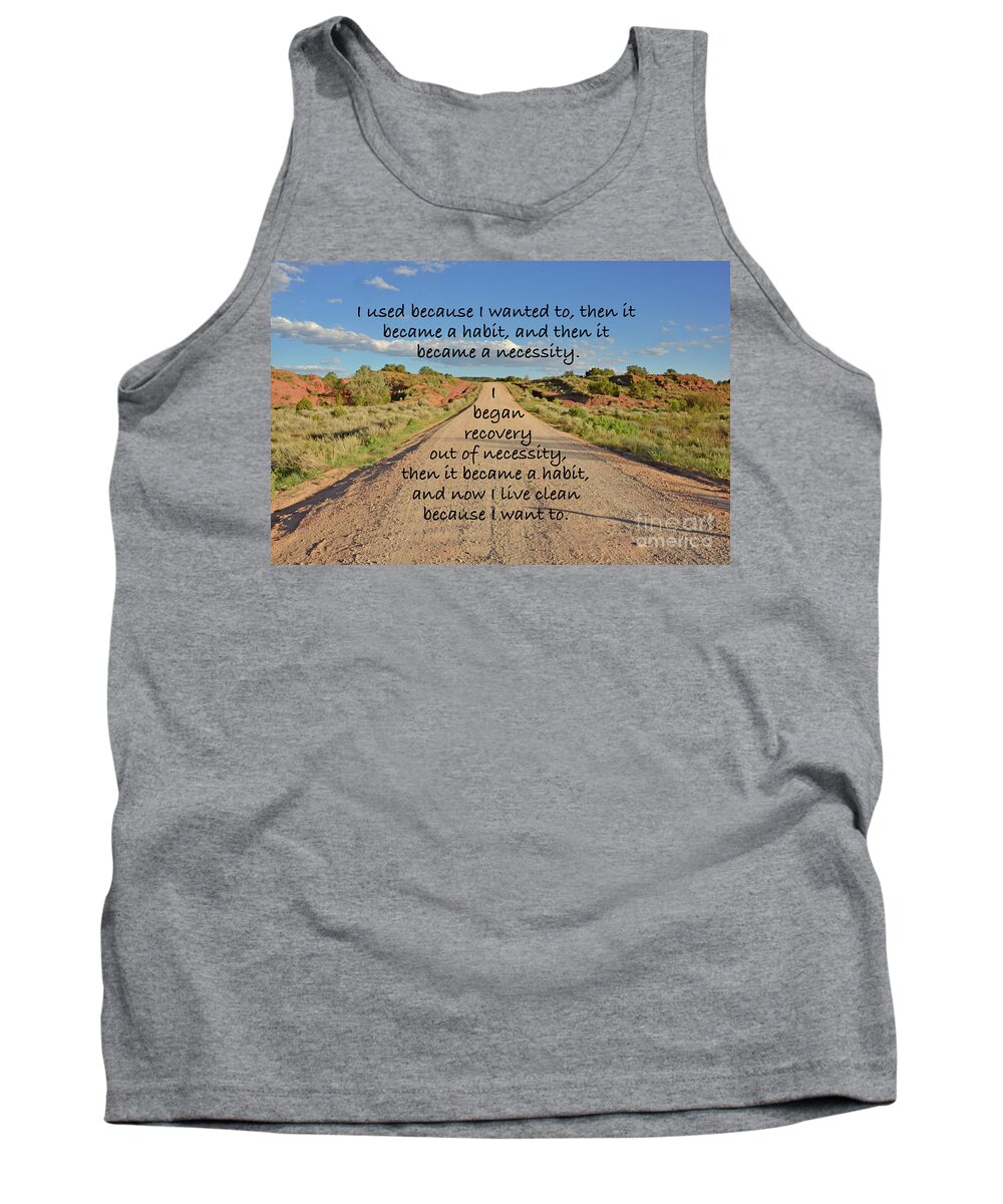 Addiction Tank Top featuring the photograph Road to Recovery by Debby Pueschel