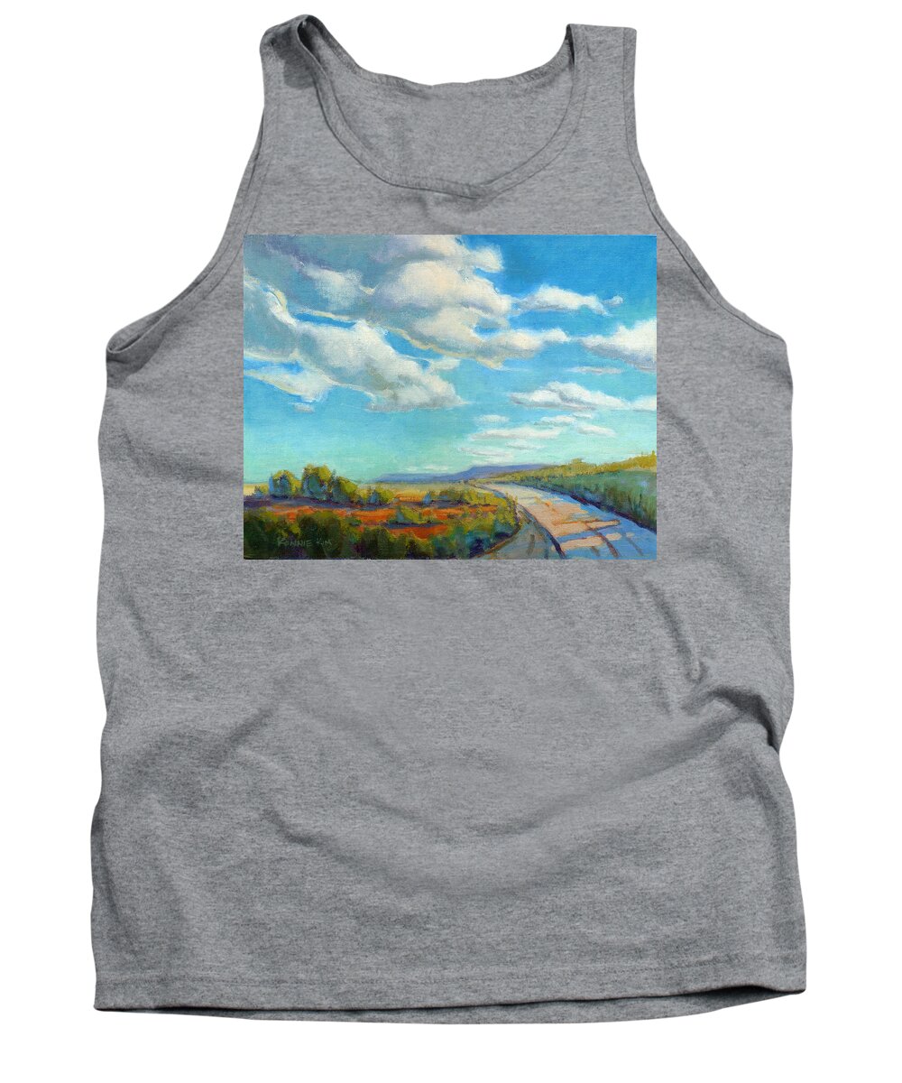 New Mexico Tank Top featuring the painting Road Trip 2 by Konnie Kim