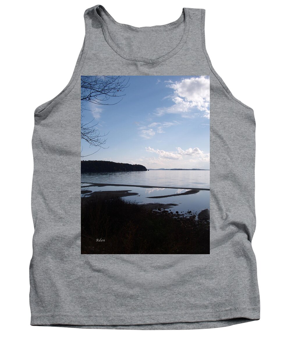 Rock Point Tank Top featuring the photograph Rock Point North View Vertical by Felipe Adan Lerma