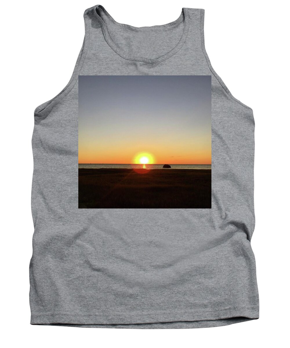 Twilight Tank Top featuring the photograph Rock The Sunset by Justin Connor