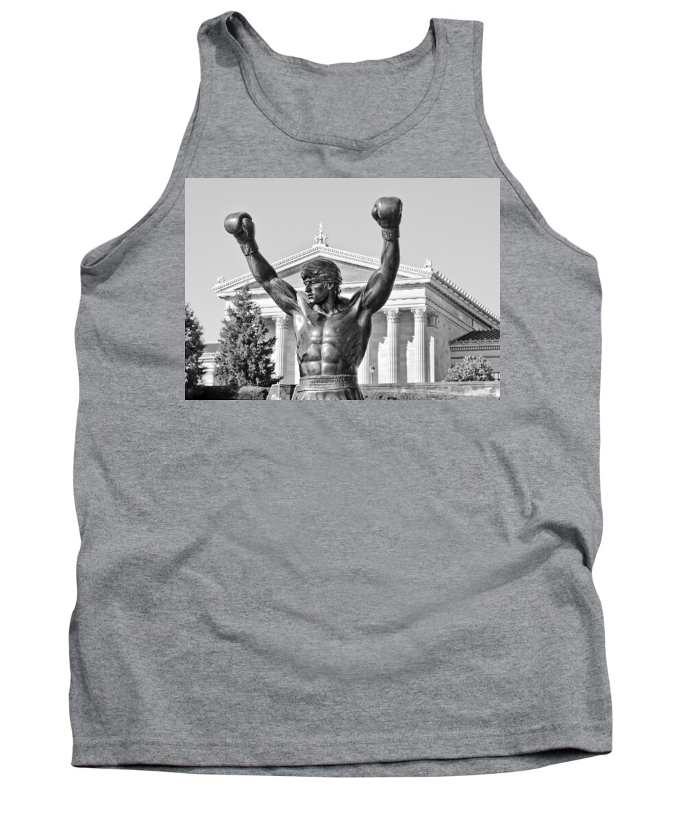 rocky Statue Tank Top featuring the photograph Rocky Statue - Philadelphia by Brendan Reals