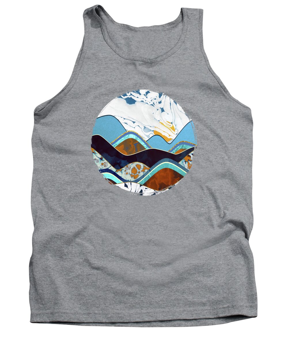 Hills Tank Top featuring the digital art Rolling Hills by Spacefrog Designs