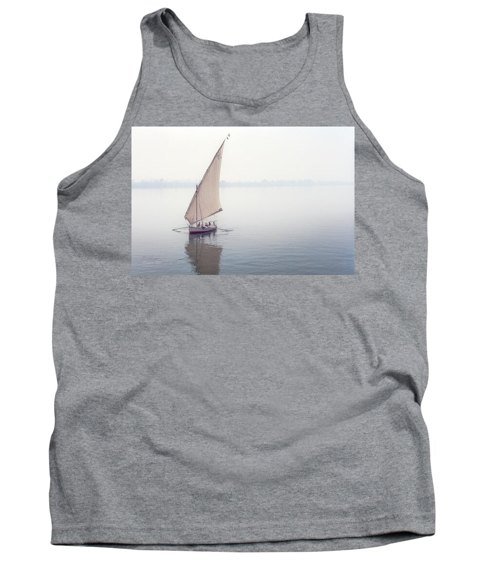 Egypt Tank Top featuring the photograph sailing on the Nile.... by Paul Vitko