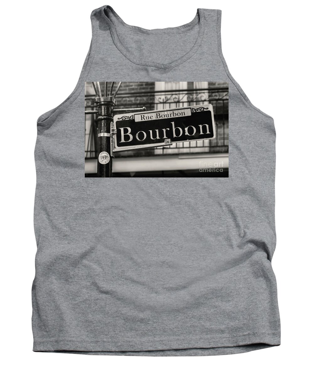 B+w Tank Top featuring the photograph Rue Bourbon by Jerry Fornarotto