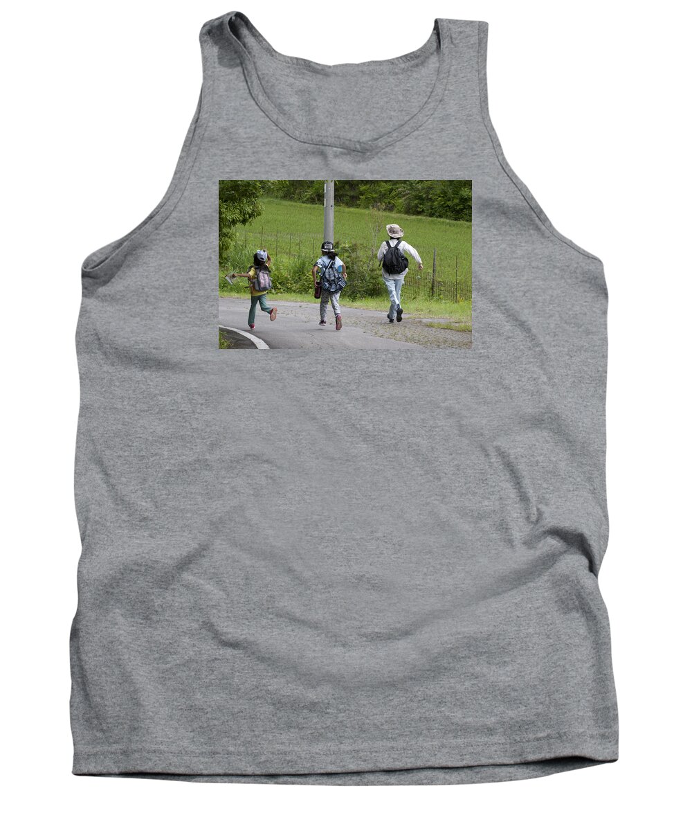 Family Tank Top featuring the photograph Run For It by Masami Iida