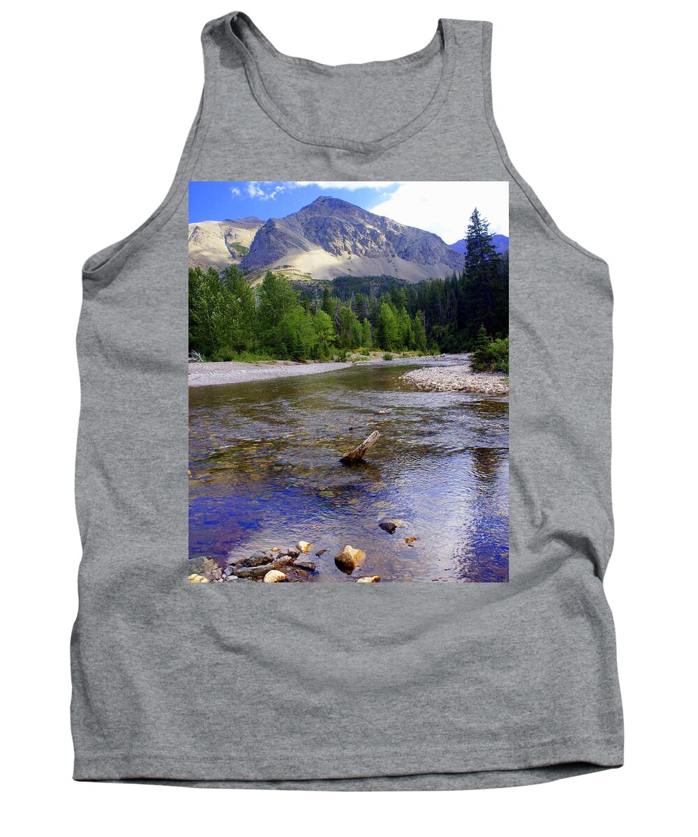 Stream Glacier National Park Tank Top featuring the photograph Running Eagle Creek Glacier National Park by Marty Koch