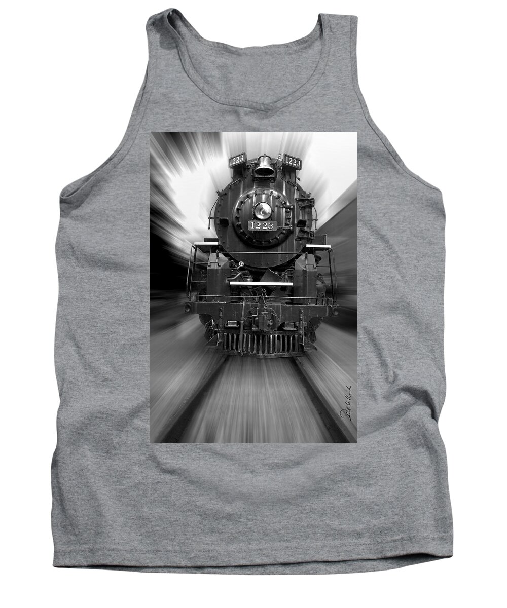 Photography Tank Top featuring the photograph Running the Rails by Frederic A Reinecke