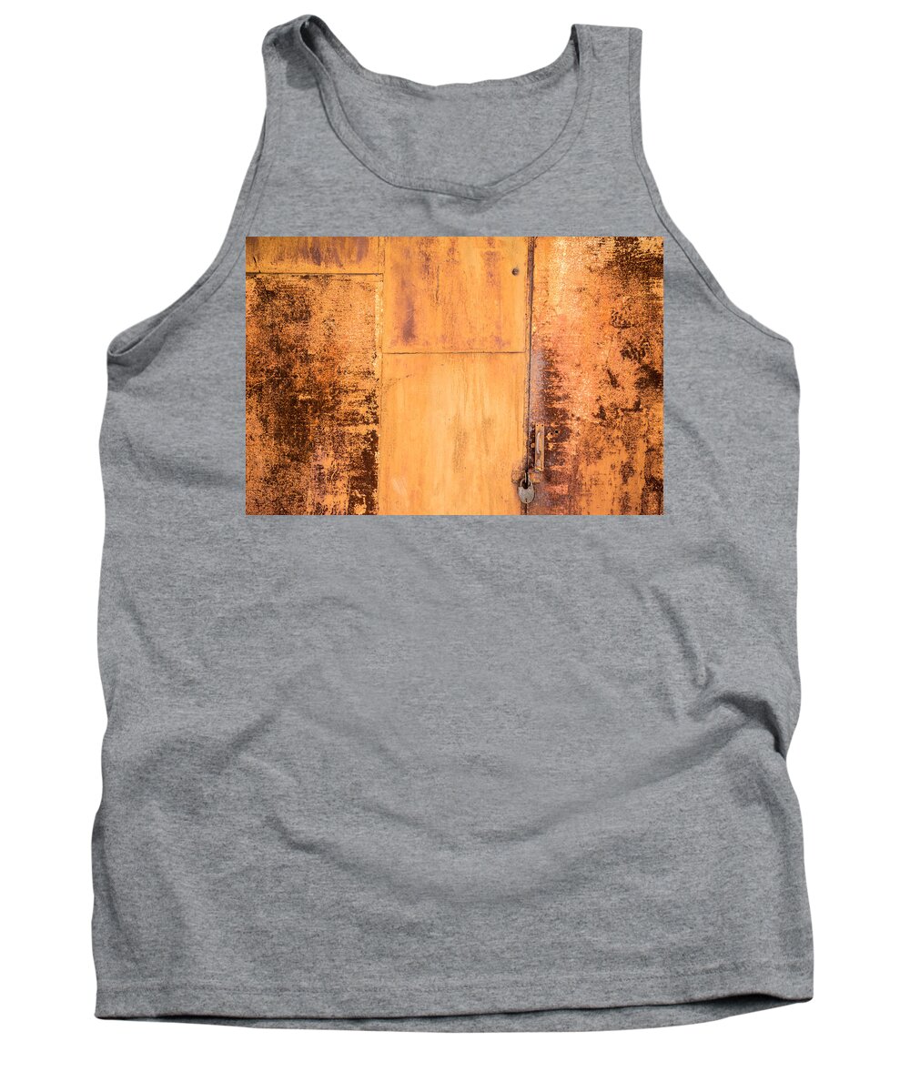 Abstract Tank Top featuring the photograph Rust on Metal Texture by John Williams