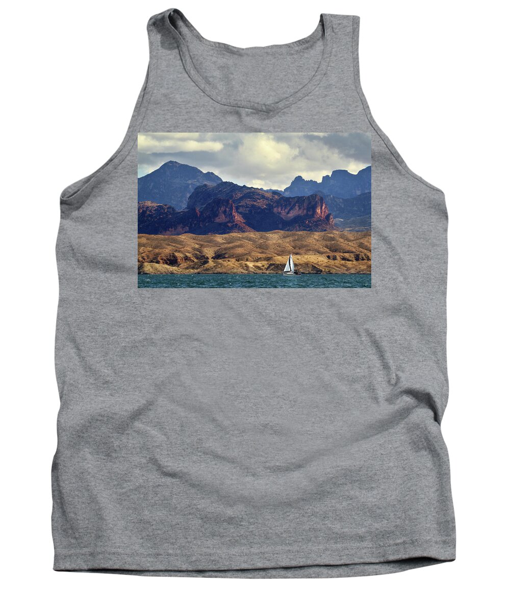 Sailing Tank Top featuring the photograph Sailing Past The Sleeping Dragon by James Eddy