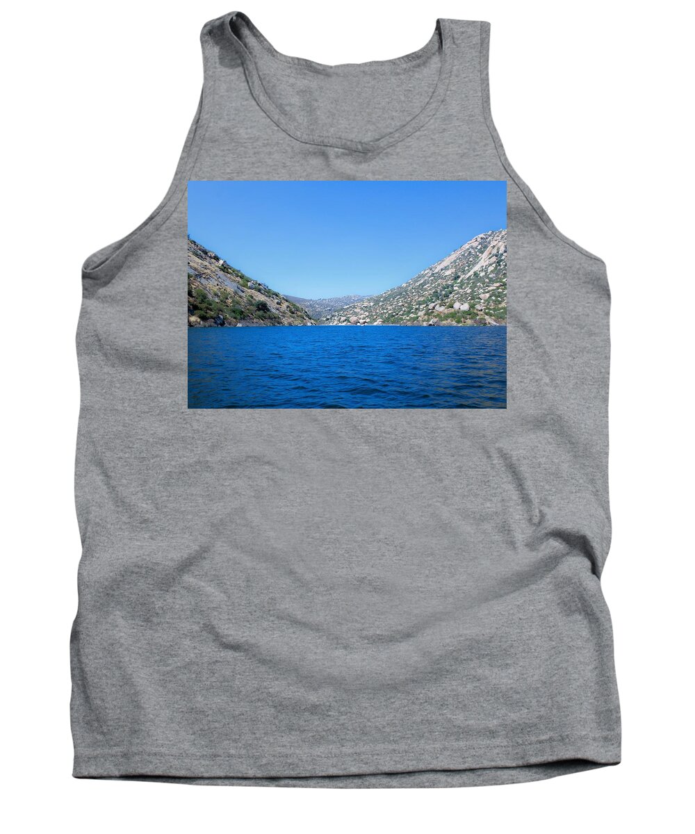 Reservoir Tank Top featuring the photograph San Vicente Reservoir by Alison Frank