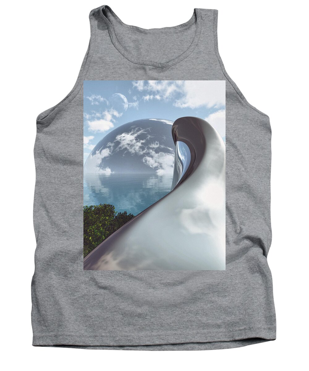 Sanctuary Tank Top featuring the digital art Sanctuary by Richard Rizzo