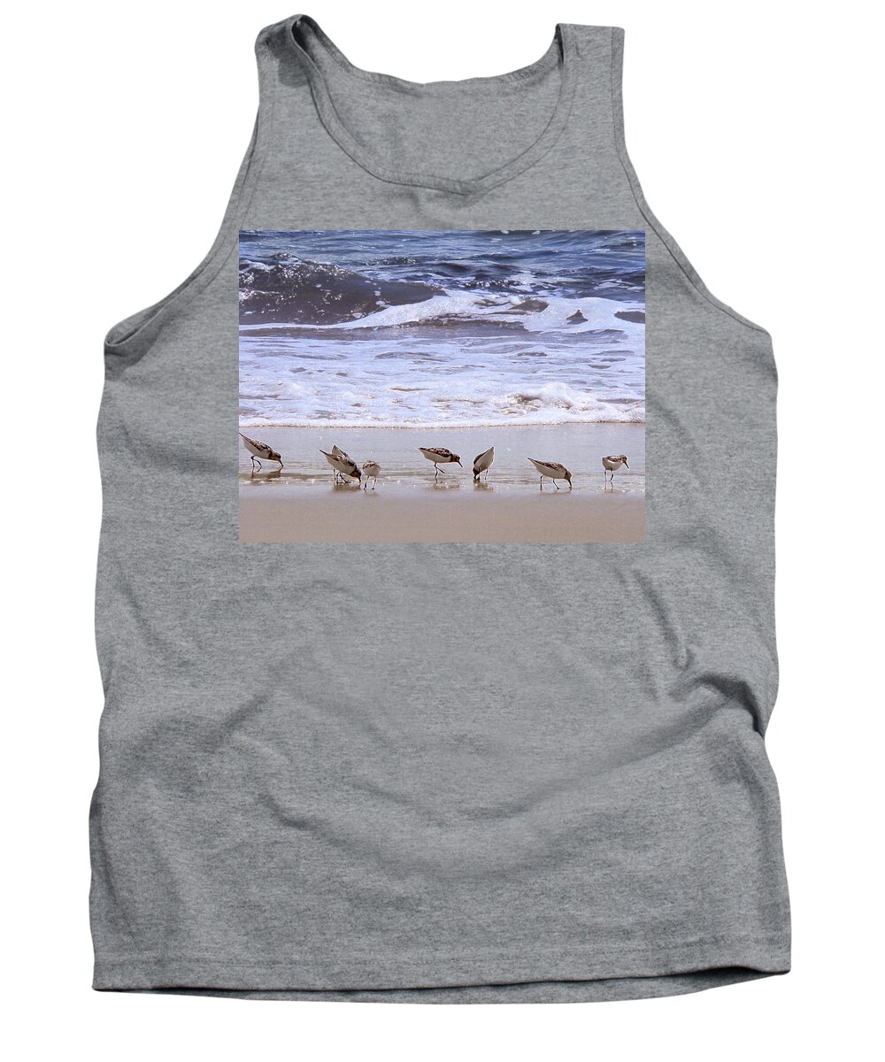 Beach Tank Top featuring the photograph Sand Dancers by Steven Sparks