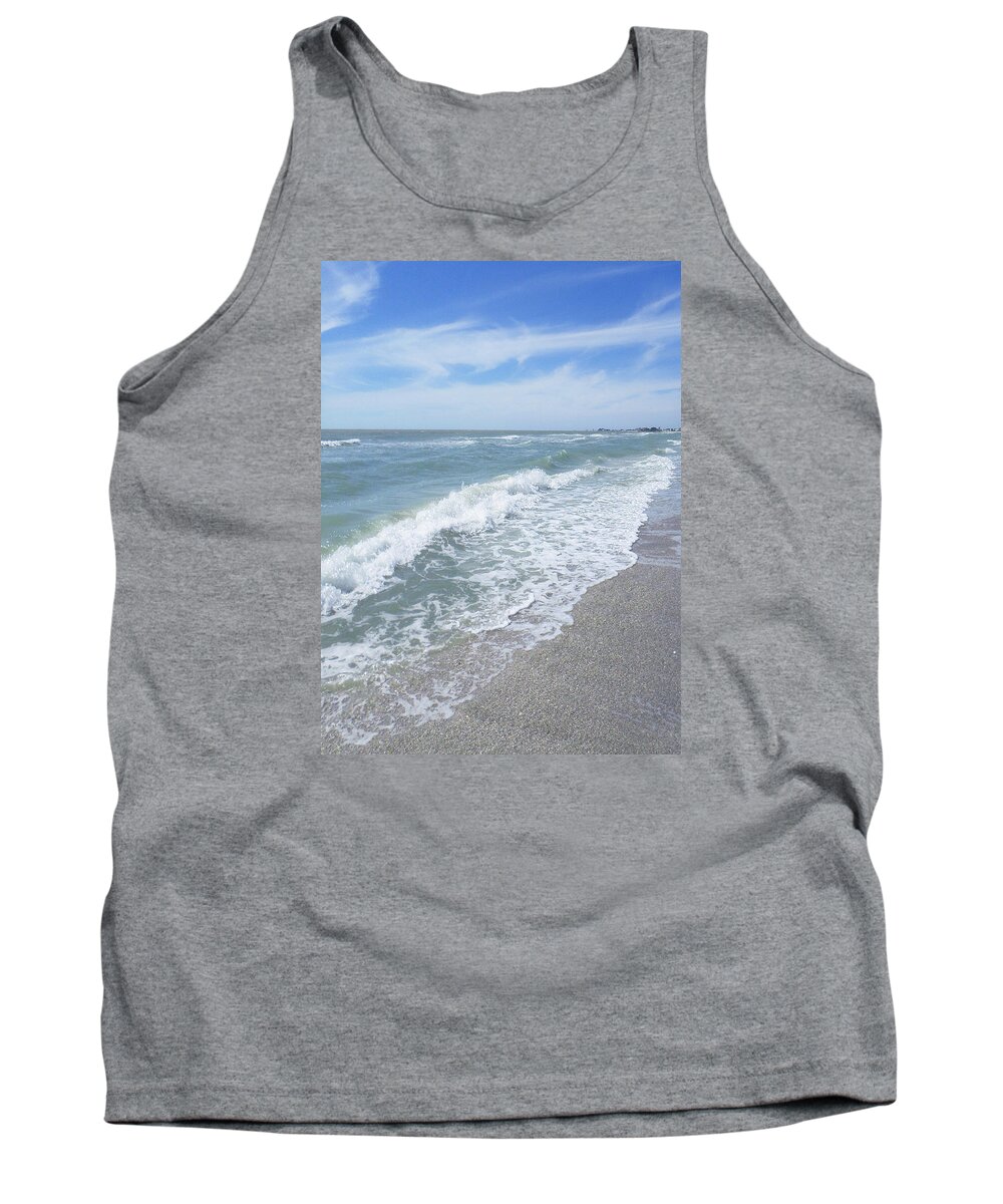 Sand Tank Top featuring the photograph Sand, Sea, Sun, No.2 by Ginny Schmidt