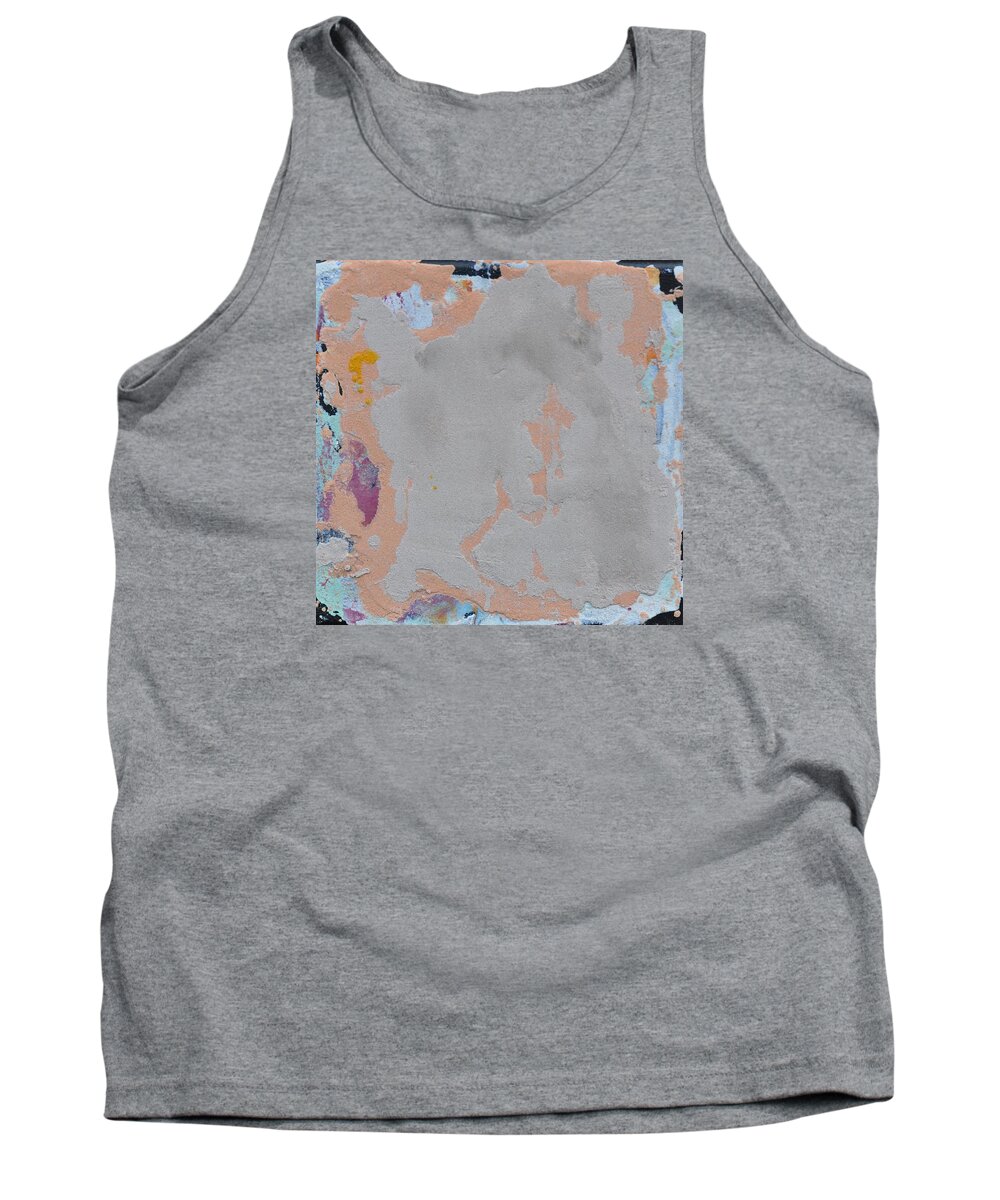 Abstract Tank Top featuring the painting Sand Tile AM214125 by Eduard Meinema