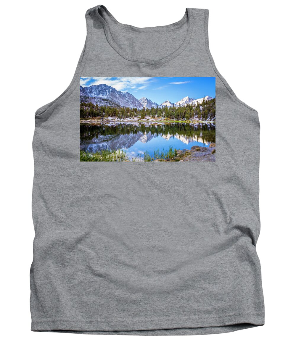 Scenic Mountain View Tank Top featuring the photograph Scenic Mountain View Early Morn 1 by Chris Brannen