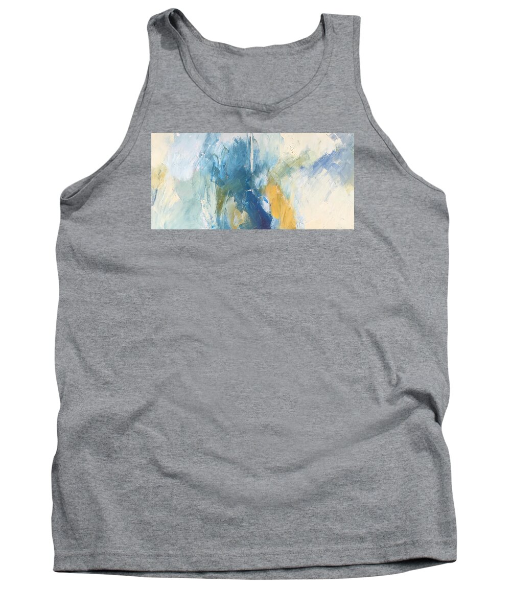Expressionist Tank Top featuring the painting Sea Sky Sun by Suzanne Giuriati Cerny