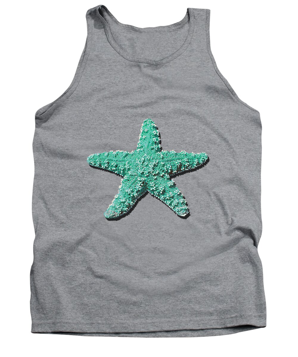 Starfish Tank Top featuring the photograph Sea Star Aqua .png by Al Powell Photography USA
