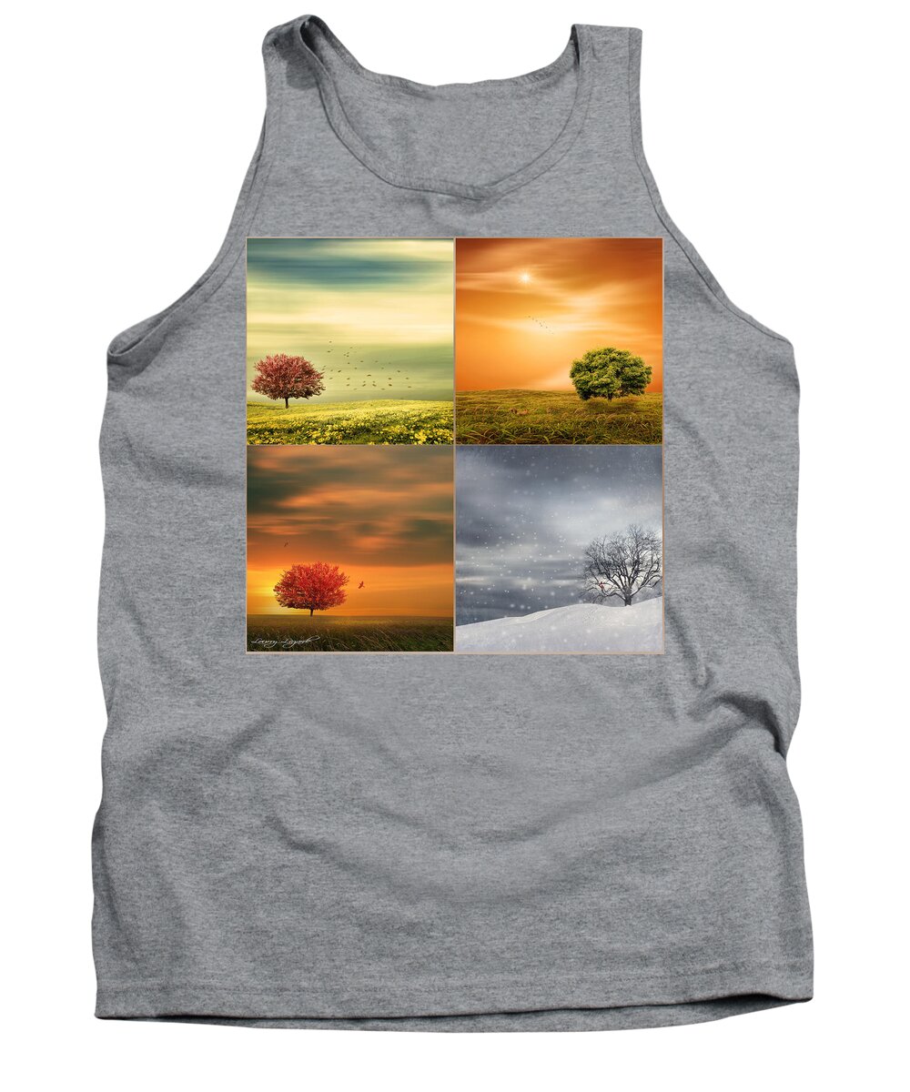 Four Seasons Tank Top featuring the photograph Seasons' Delight by Lourry Legarde