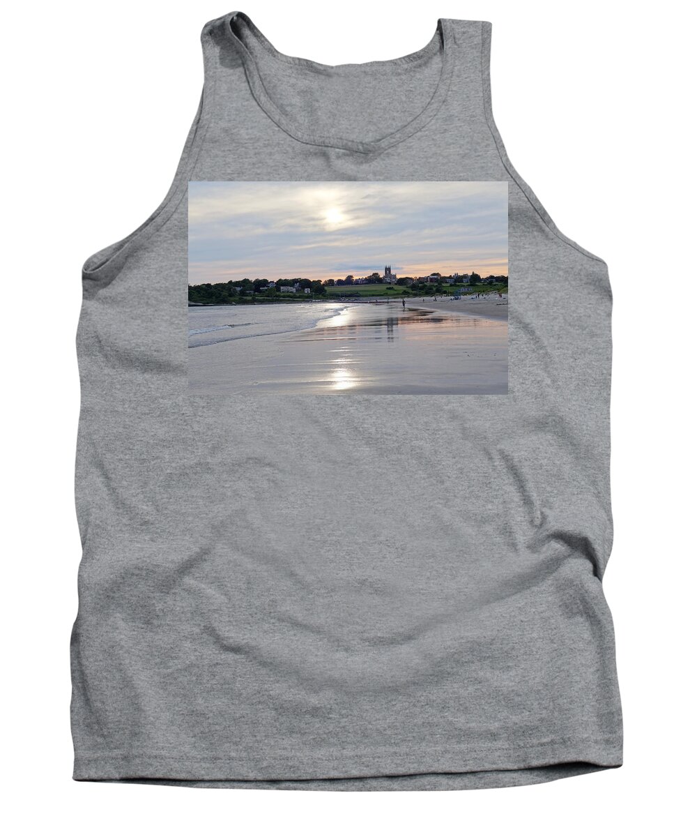 Newport Tank Top featuring the photograph Second Beach Newport RI by Toby McGuire