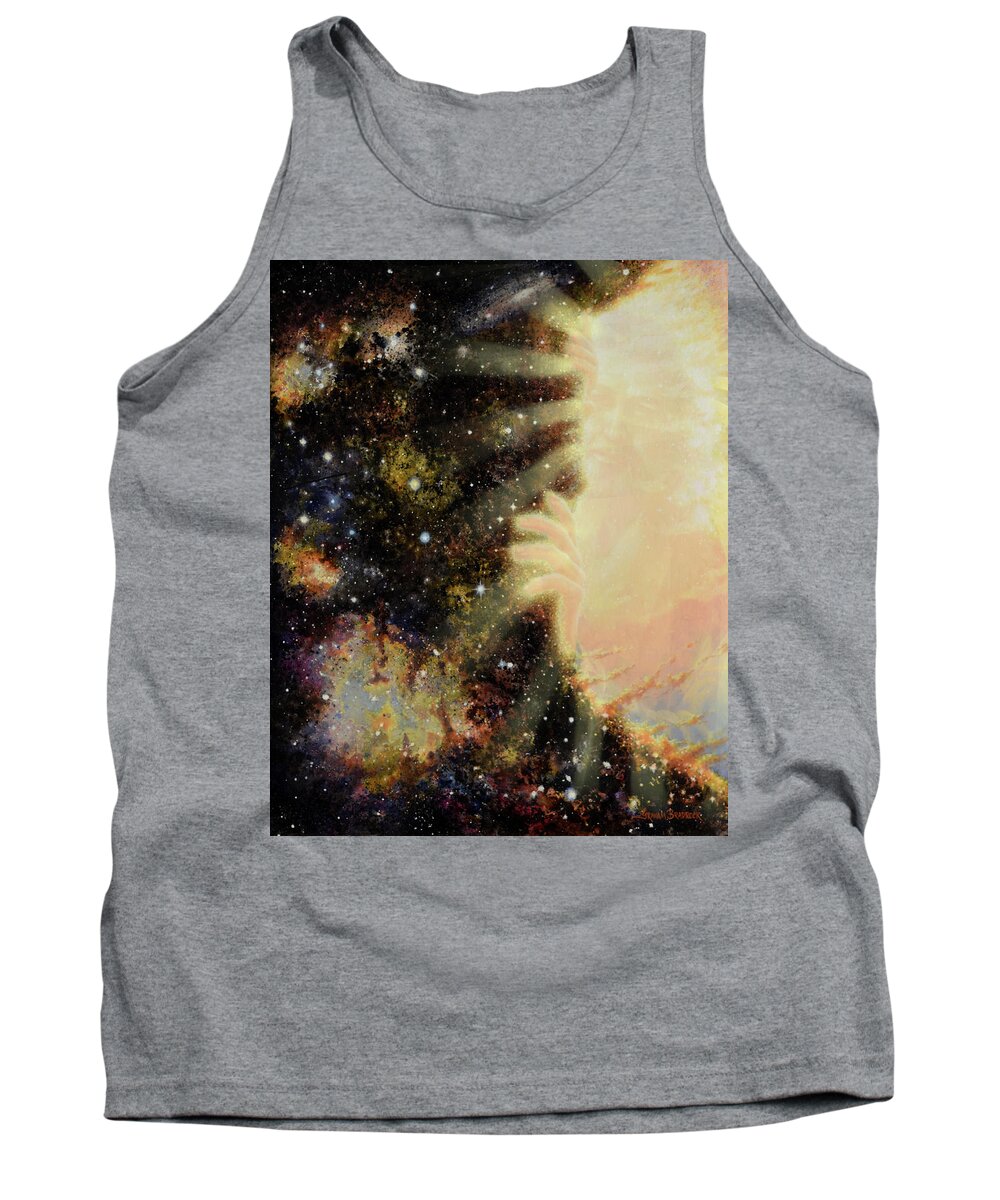 God Tank Top featuring the painting Seeing Beyond 2 by Graham Braddock