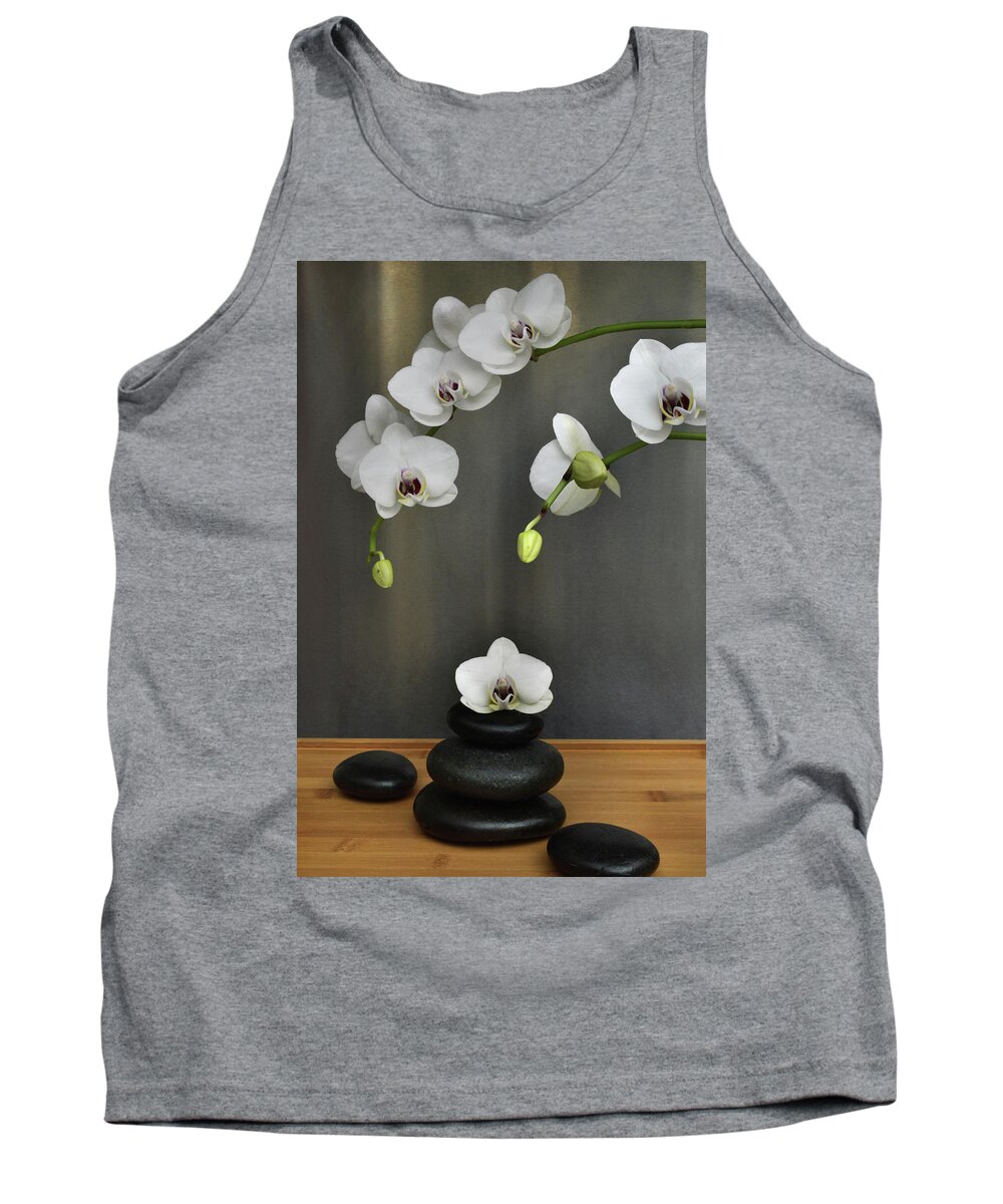 Orchid Tank Top featuring the photograph Serene Orchid by Terence Davis
