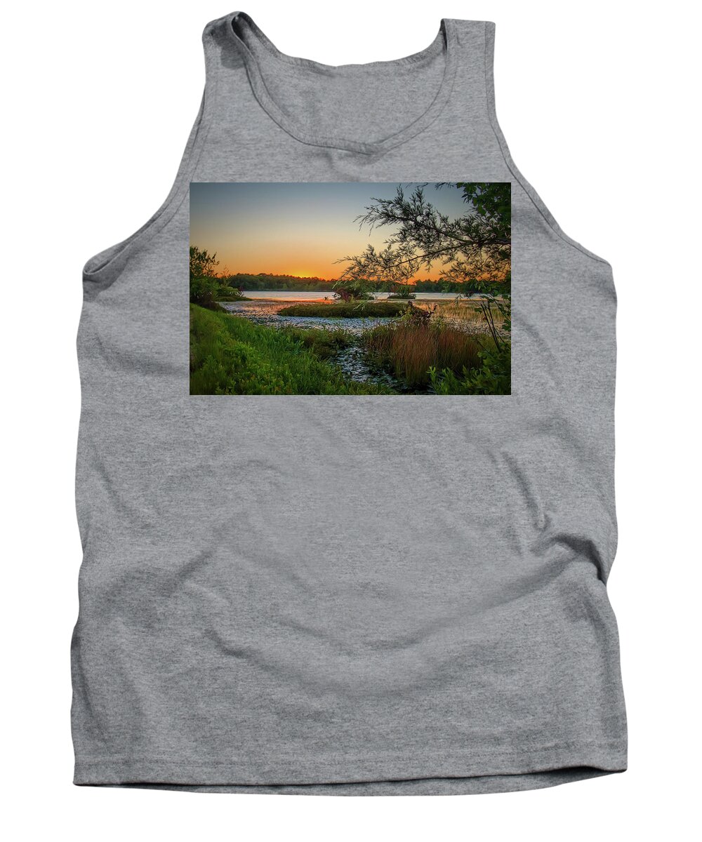 Sunset Tank Top featuring the photograph Serene Sunset by Beth Venner