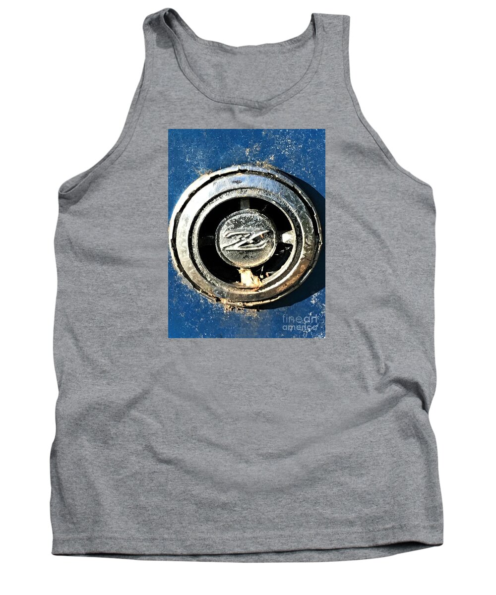 Emblem Tank Top featuring the photograph Seventies Sports Car by Jan Gelders