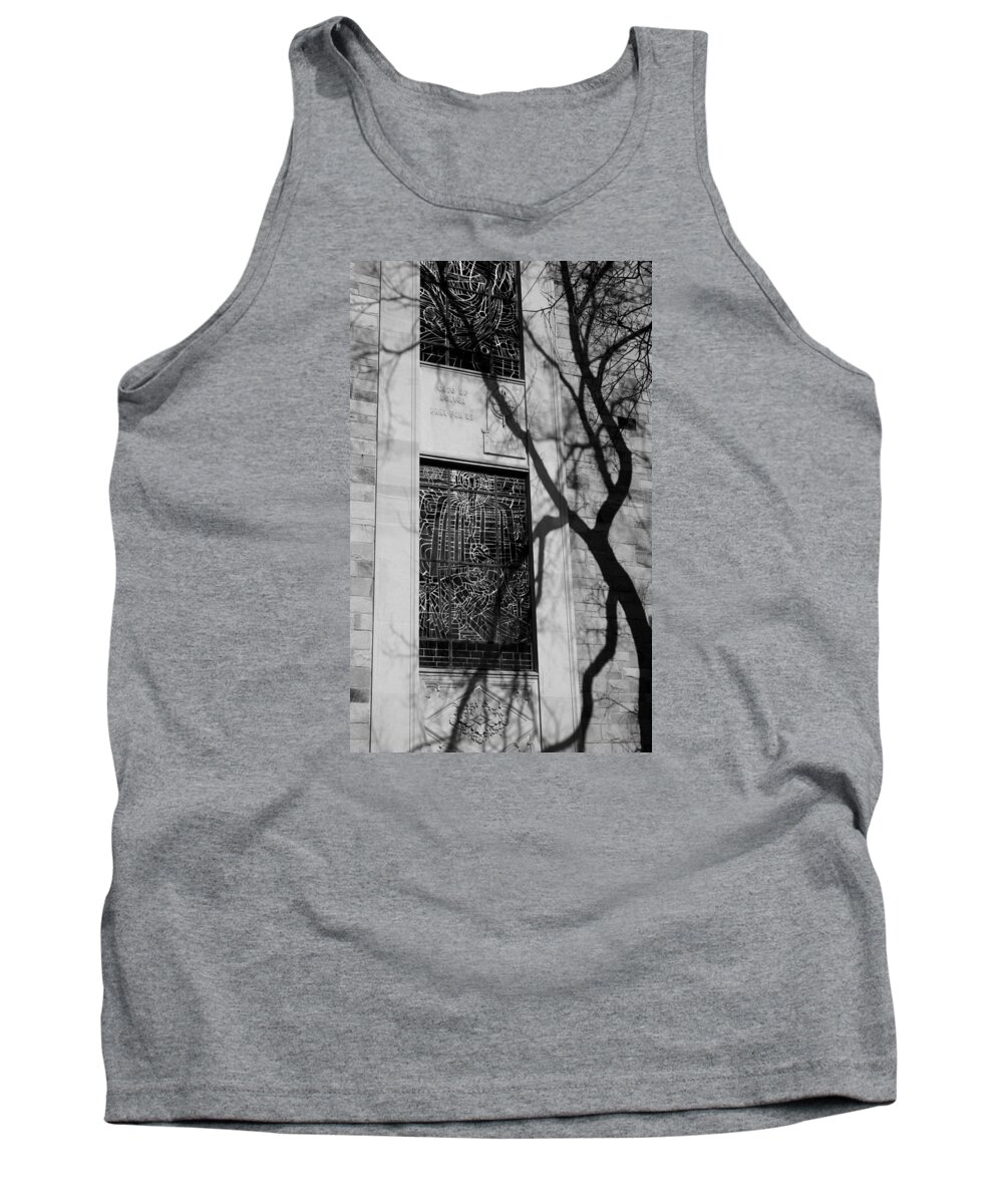 Religious Tank Top featuring the photograph Shadows Fall on the Mausoleum by Nancy Dinsmore