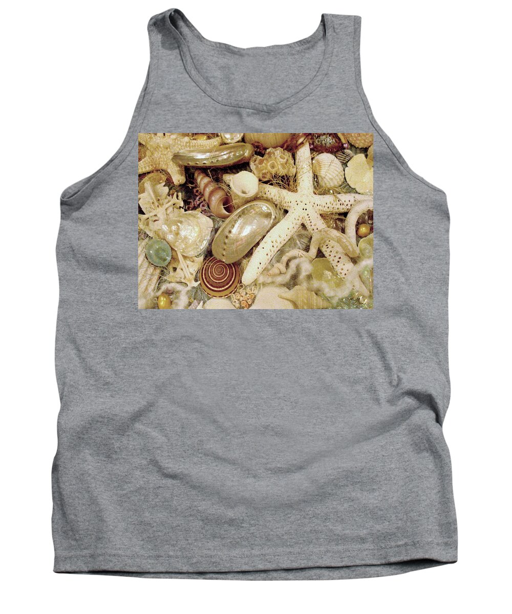 Shells Tank Top featuring the photograph Shell Collection by Rosalie Scanlon