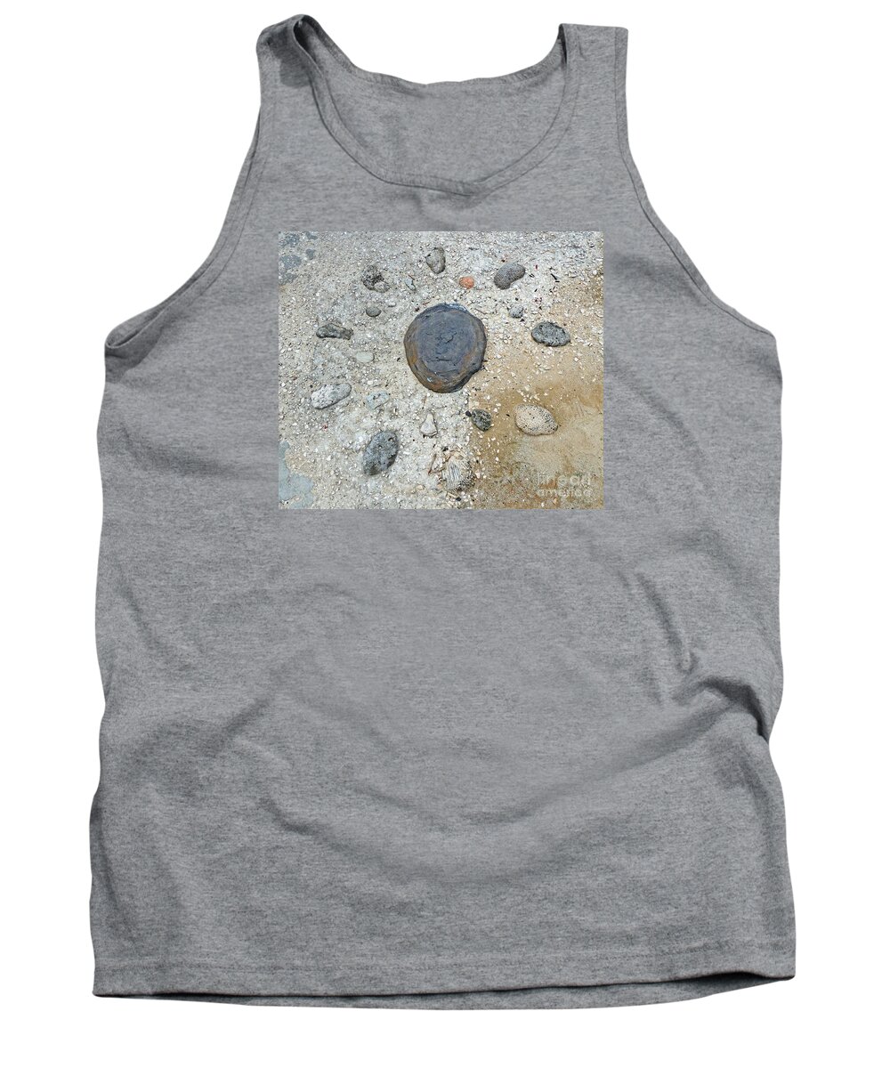 Photography Tank Top featuring the photograph Shells shaped as the sun by Francesca Mackenney