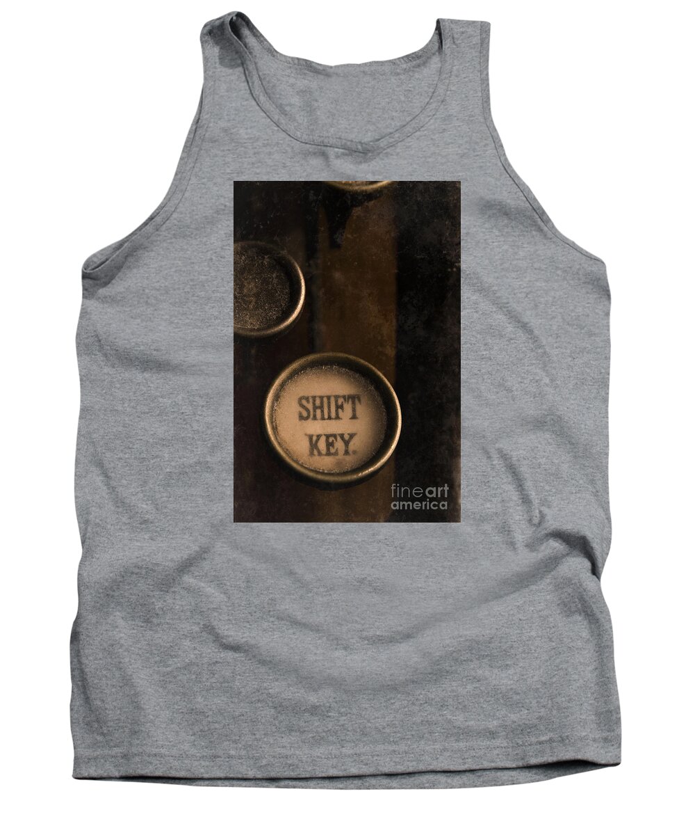 Antique Tank Top featuring the photograph Shift Key by Clayton Bastiani