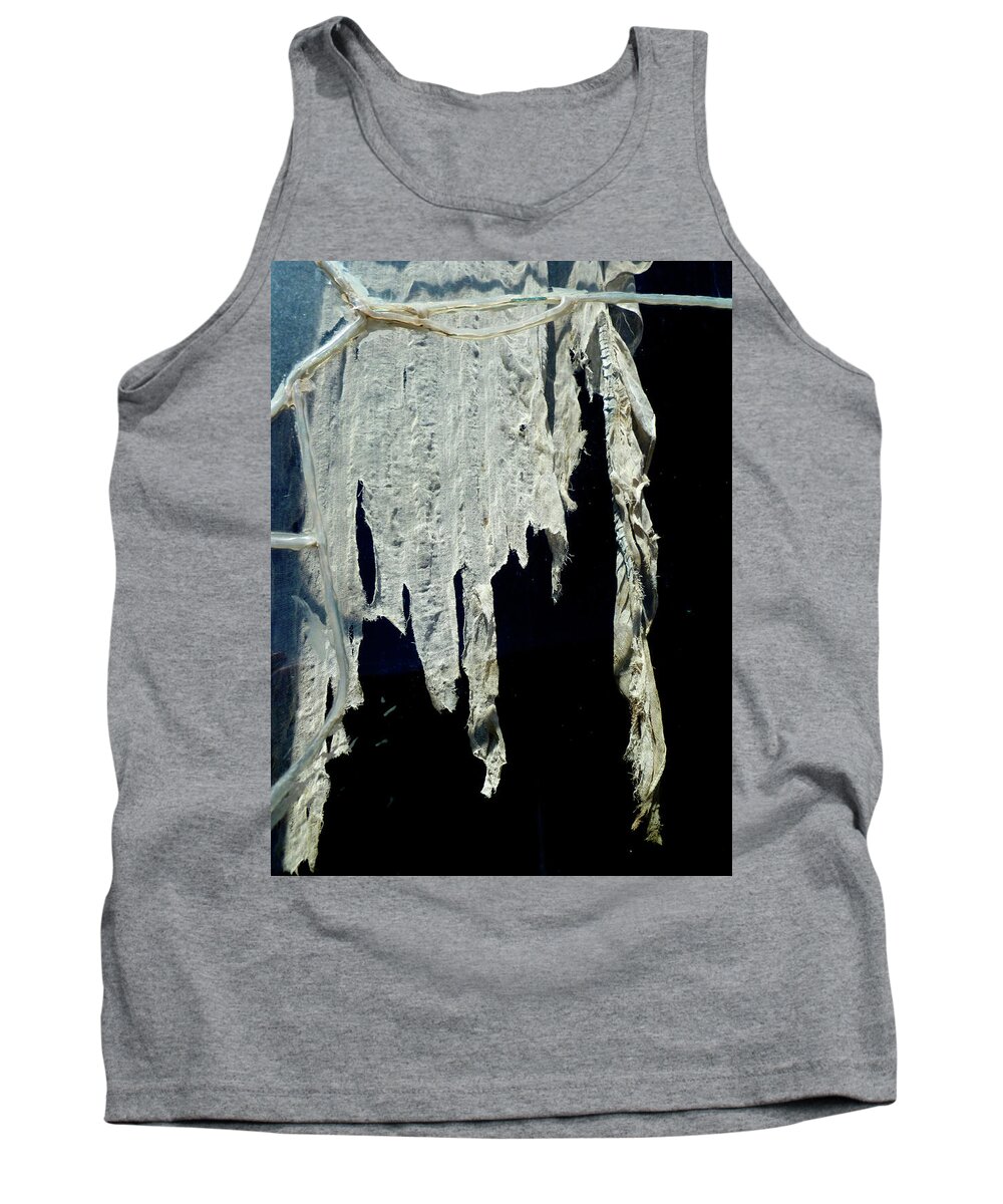 Bodie State Park Tank Top featuring the photograph Shredded Curtains by Amelia Racca