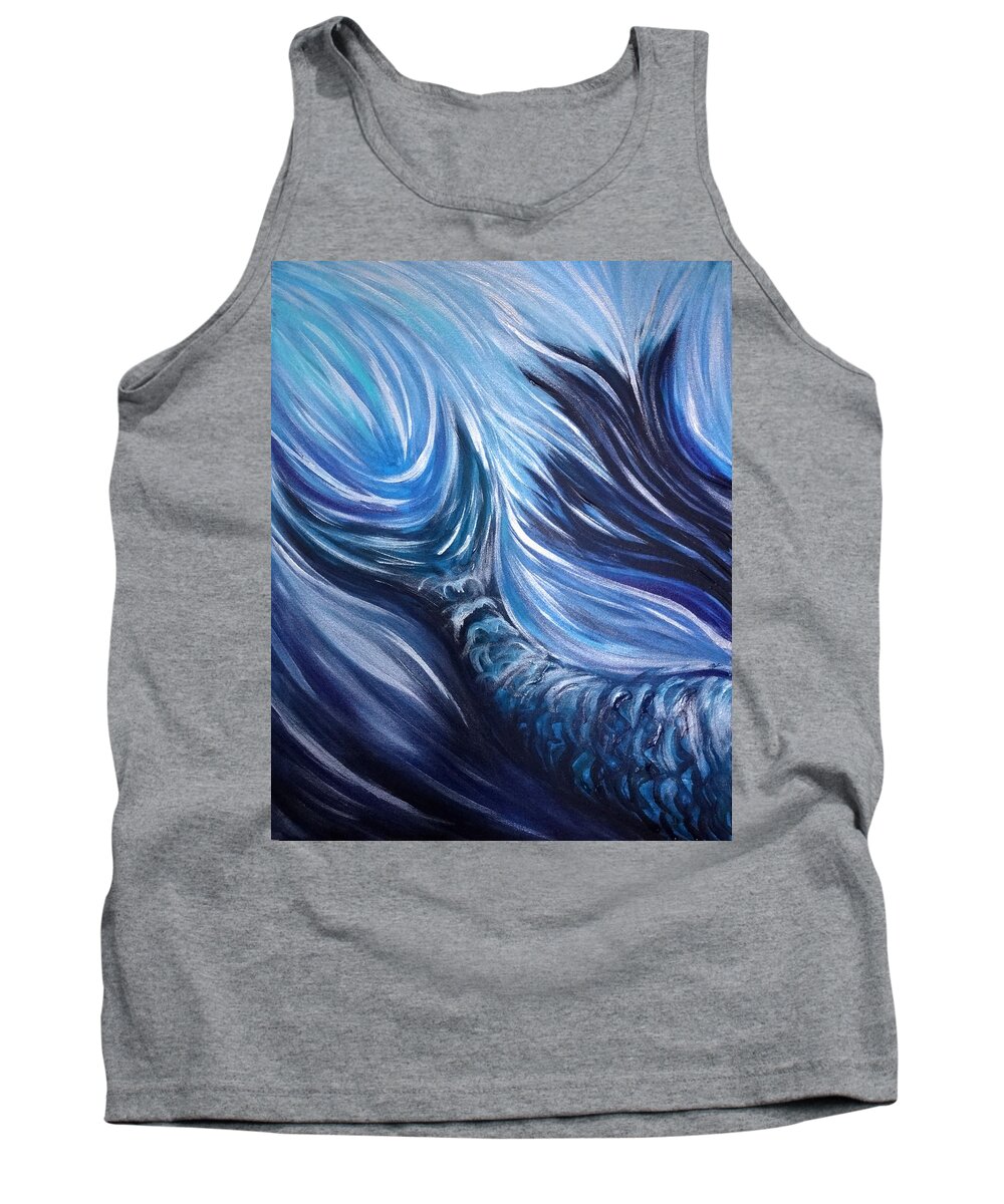 Sirena Tank Top featuring the painting Si Serena by Michelle Pier