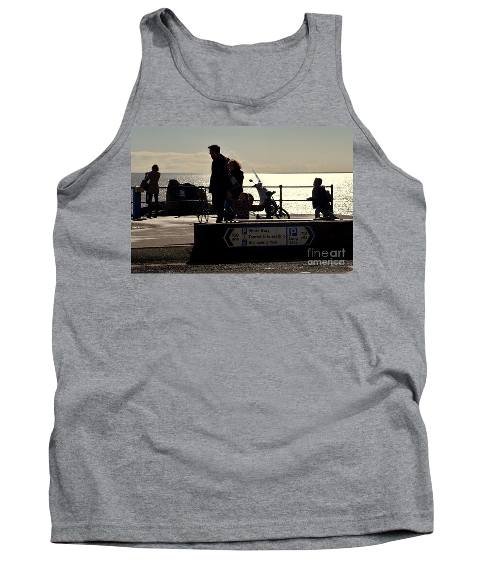 Silhouette Tank Top featuring the photograph Silhouettes by Andy Thompson