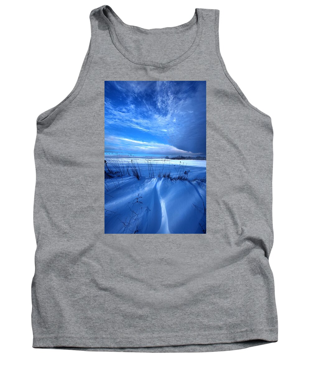 Winter Tank Top featuring the photograph Singing the Blues by Phil Koch