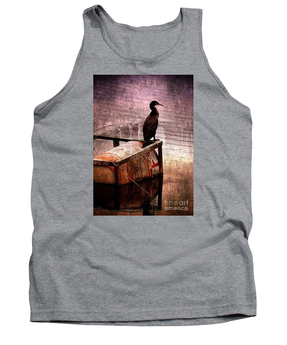 Bird Tank Top featuring the photograph Sitting on the Dock of the Bay by Clare Bevan