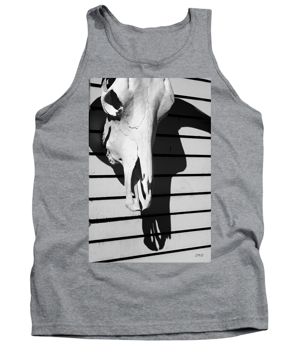 Skull Tank Top featuring the photograph Skull and Shadow by David Gordon