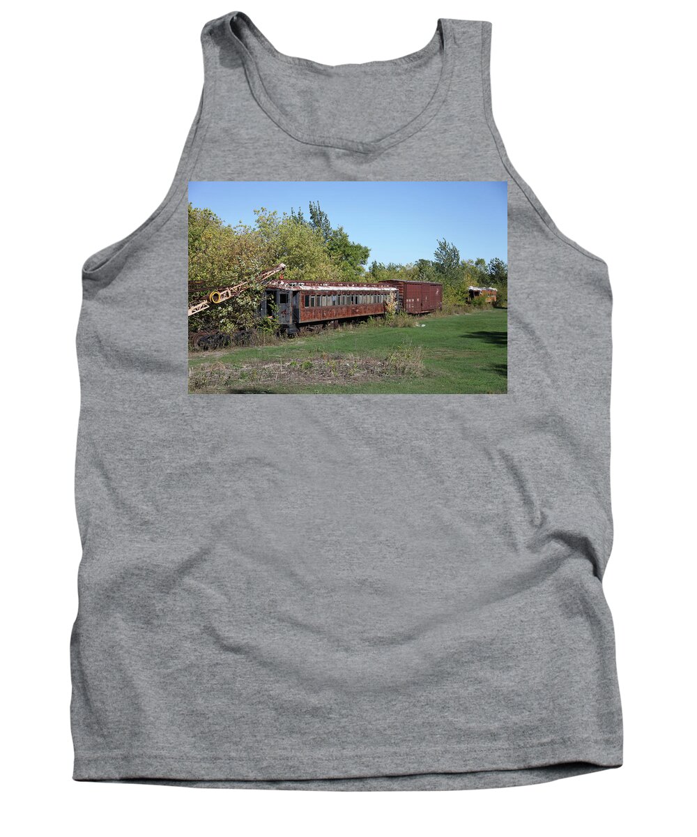 Train Tank Top featuring the photograph Sleepers by Gary Gunderson