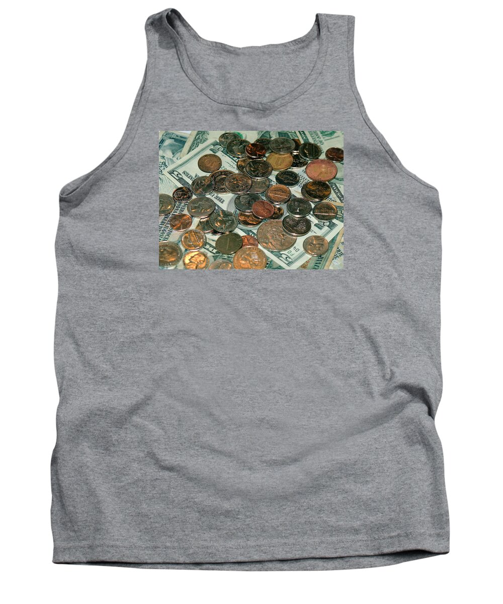 Coin Tank Top featuring the photograph Small Change by Bob Johnson