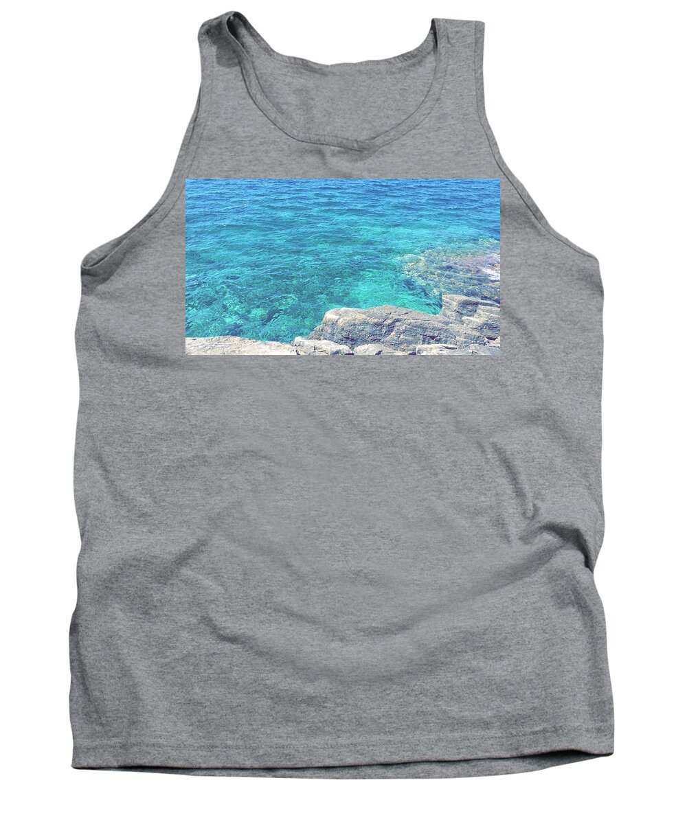 Landscape Tank Top featuring the pyrography Smdl by Laura Pia Giovanna Morocutti