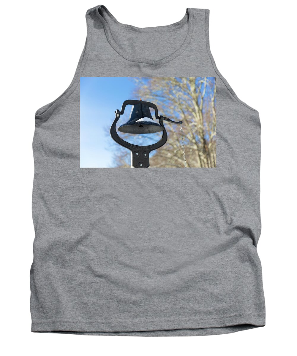 Bell Tank Top featuring the photograph Snow Covered Bell by D K Wall