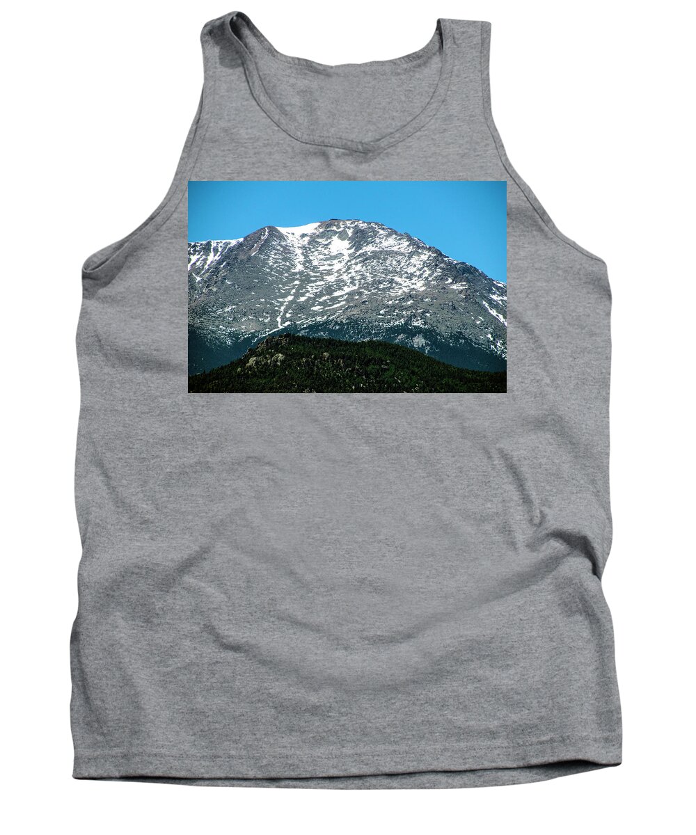 Snow God Politics Parks Usa America Landscape Outdoors Hiking Backpacking Nature Will Burlingham Tank Top featuring the photograph Snow in July by Will Burlingham