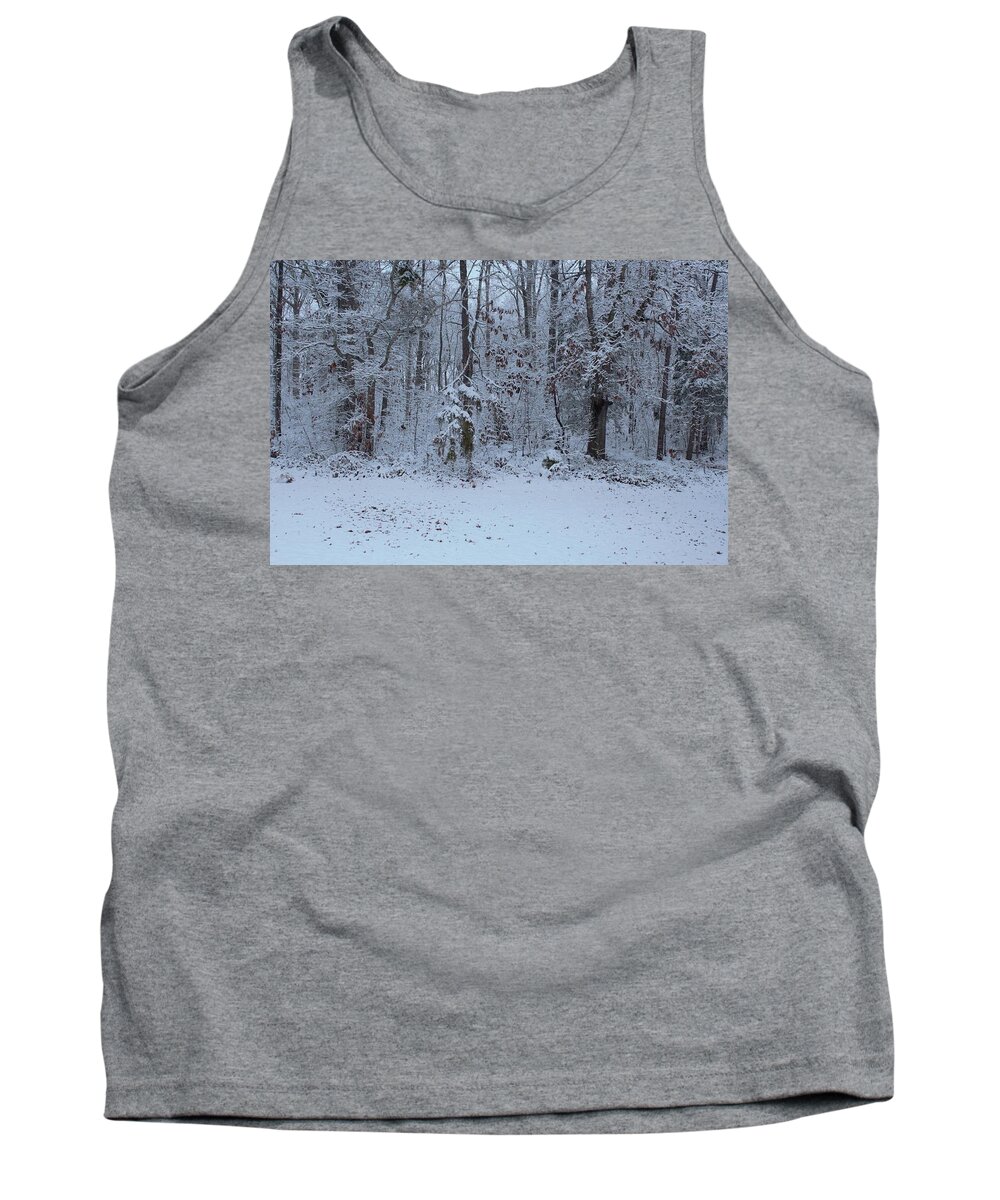 Snow Tank Top featuring the photograph Snow Pixelation by Ali Baucom