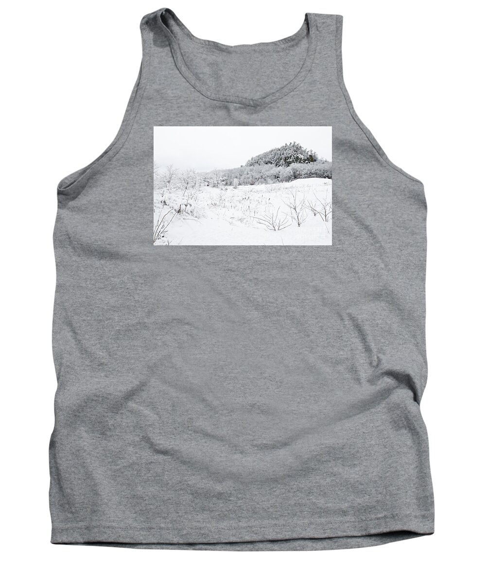 Photography Tank Top featuring the photograph Snow Scene by Larry Ricker