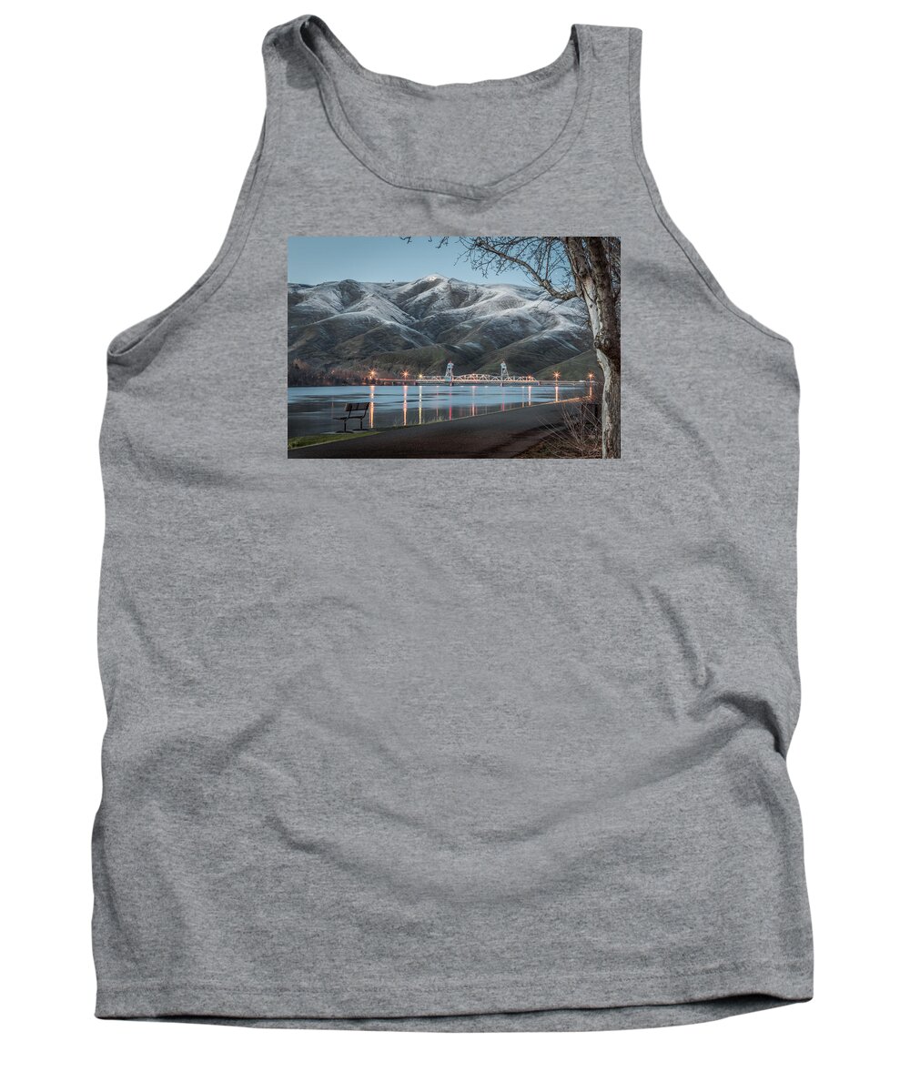 Lewiston Tank Top featuring the photograph Snowy Star by Brad Stinson